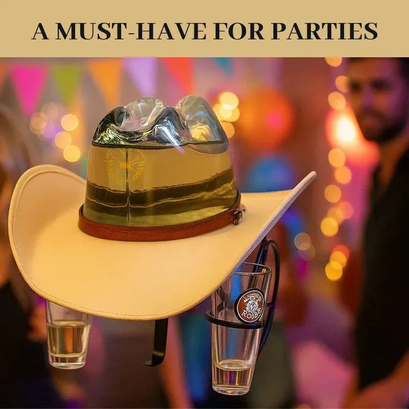 🎁TikTok Last Day Sale - 70% OFF🤠Cowboy Hat Bottle Holder – Refillable Design
