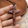 ✝️100% Handmade Jesus Cross Wooden Necklace(𝐉𝐚𝐜𝐤 𝐌𝐢𝐥𝐥𝐞𝐫 𝐇𝐚𝐧𝐝𝐦𝐚𝐝𝐞®)