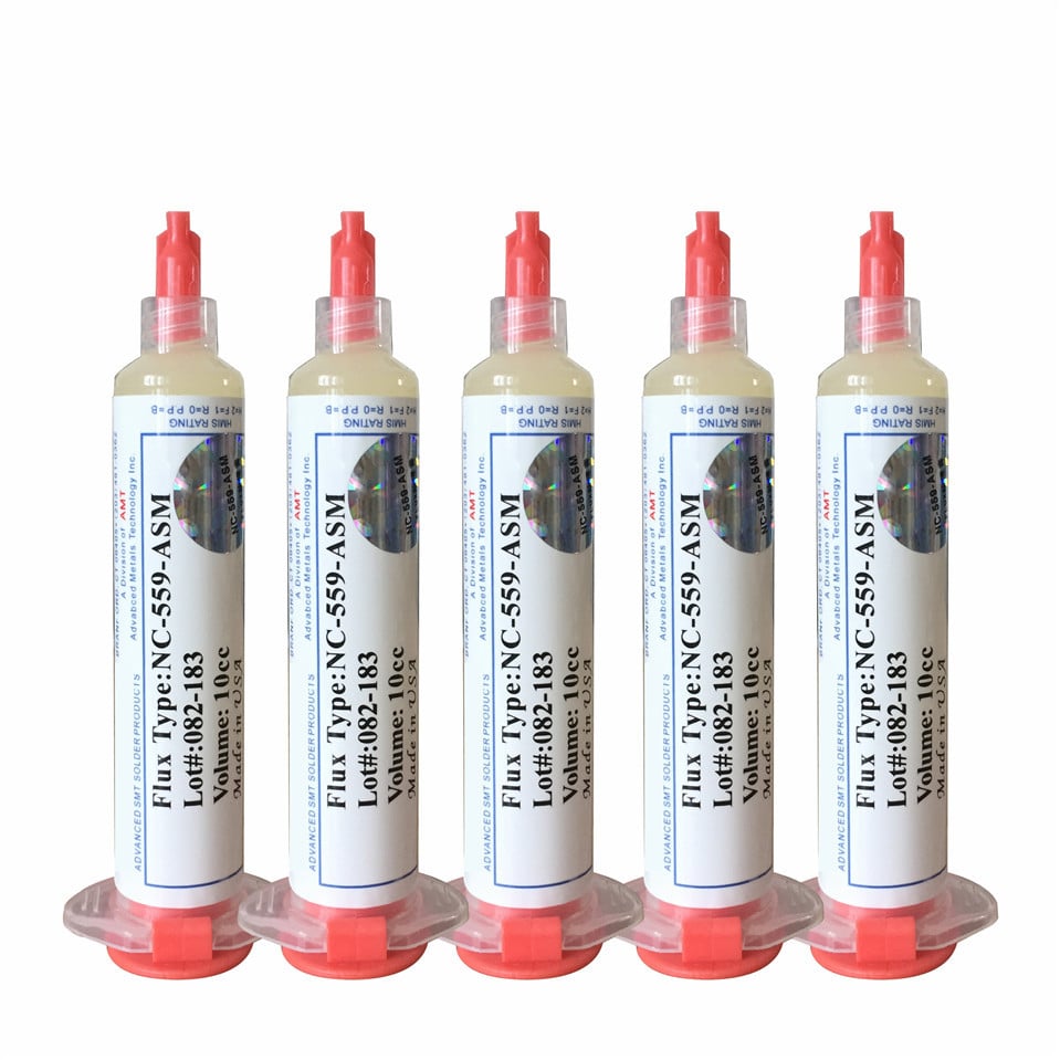 ⚡⚡Last Day Promotion 48% OFF - NC-559-ASM No Clean Flux Paste, 10 milliliters Pneumatic Dispenser (Complete with Plunger & Dispensing Tip)