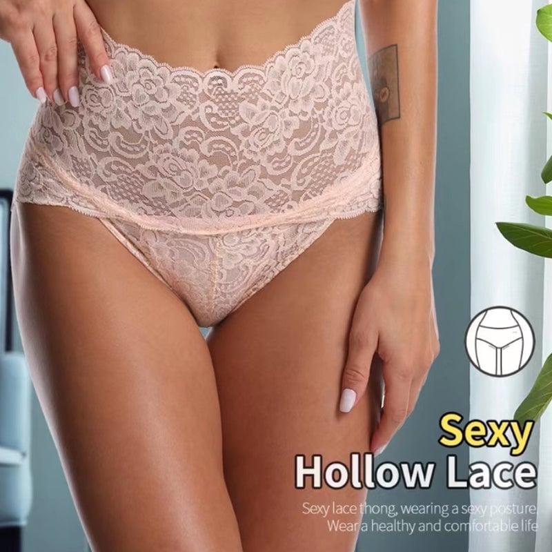 🔥Sexy Premium High Waist Lace Panties💕 3 PCS/PACK