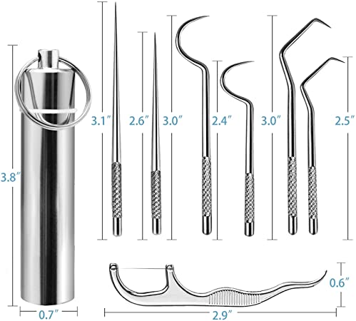 🔥Last Day 50% OFF🔥Stainless Steel Toothpick Set 7pcs(🔥BUY 1 GET 1 FREE)