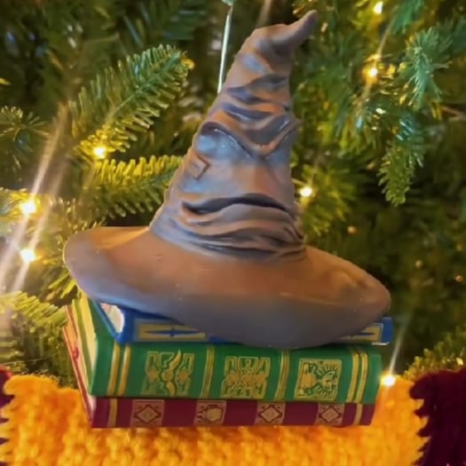 Mystic Sorting Hat Ornament with Enchanted Sound