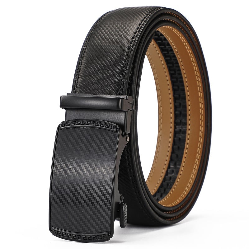 🔥Father's Day Sale 49% OFF - Leather Ratchet Belt With Adjustable Buckle