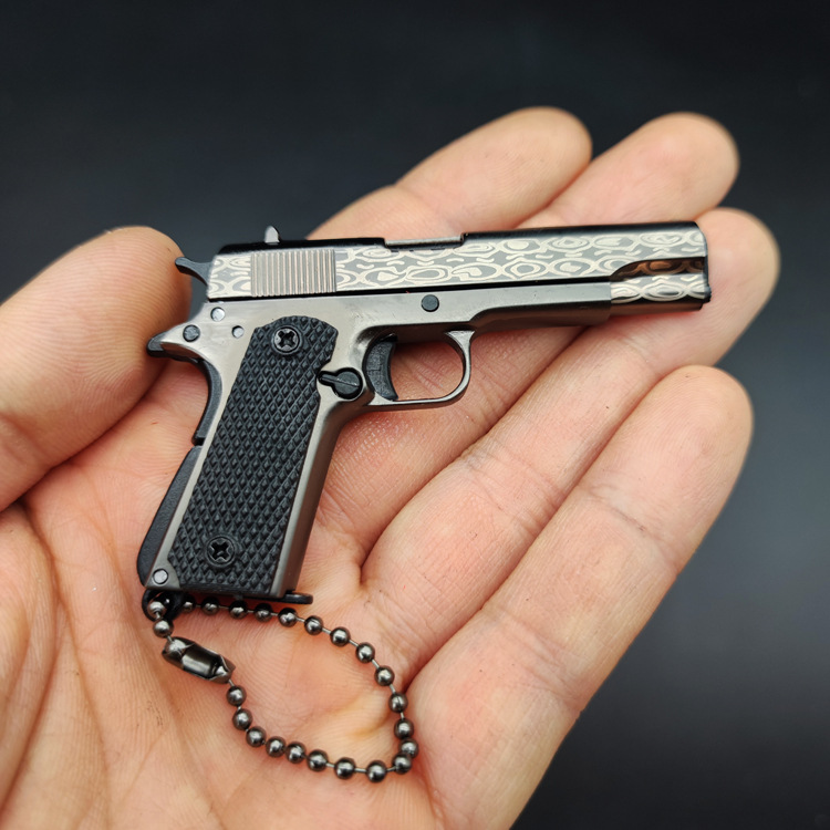 1:3 Colt Malay pattern gun color M1911 metal gun model