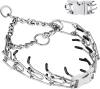 Prong Pinch Collar for Dogs, Adjustable Training Collar with Quick Release Buckle for Small Medium Large Dogs(Packed with Two Extra Links) (M/L(18-23