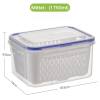 💖Letzter Tag 49% Rabatt🔥Transparente Aufbewahrungsbox mit Abtropfsieb💧