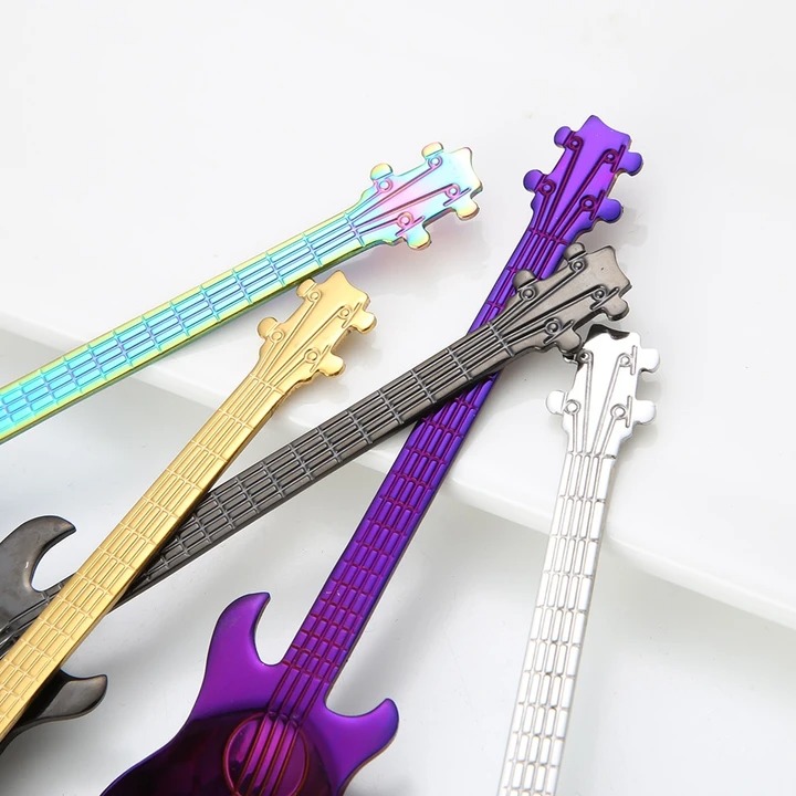 Stainless Steel Coffee Guitar Spoons