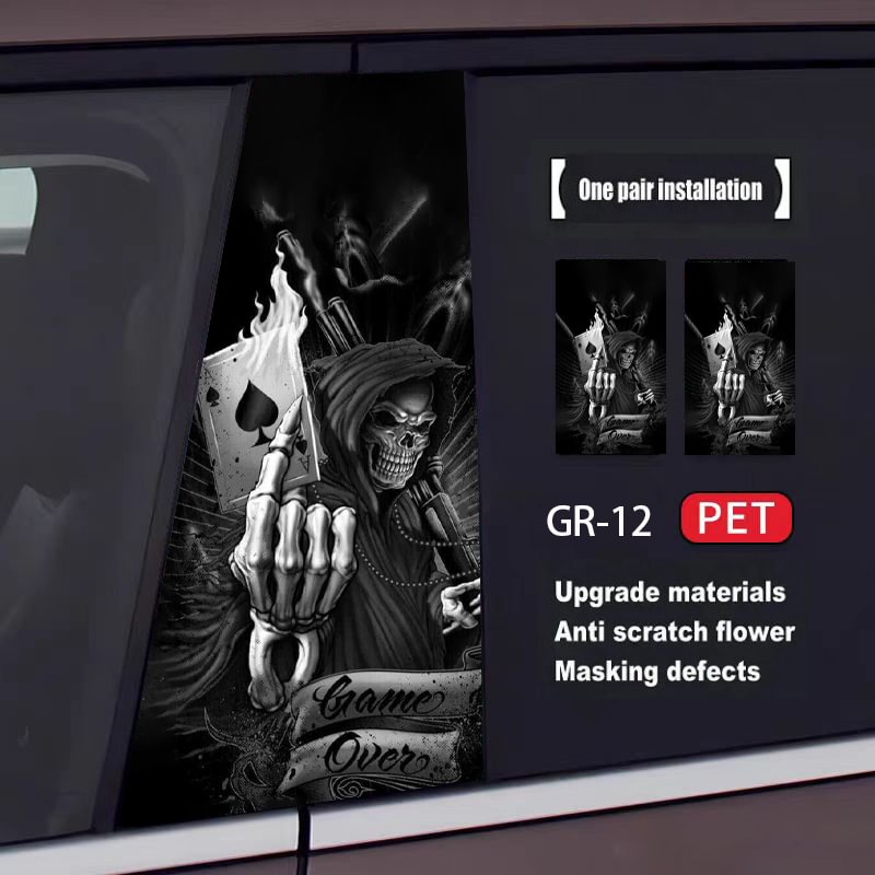 🔥Last Day Promotion 70% OFF💥Custom Grim Reaper Car Door Sticker(2pcs)⚡Buy 2 Get Free Shipping