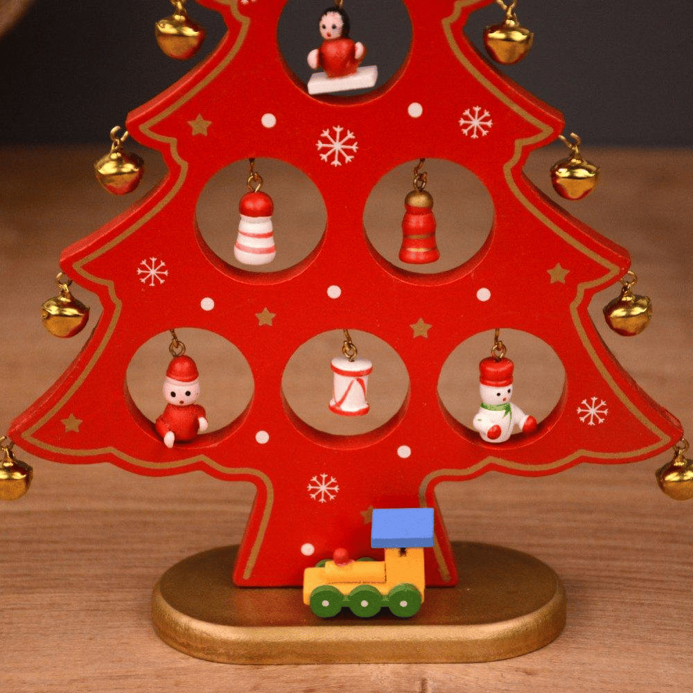 🎅LAST DAY SALE 50% OFF💥DIY Wooden Mini Christmas Tree Set