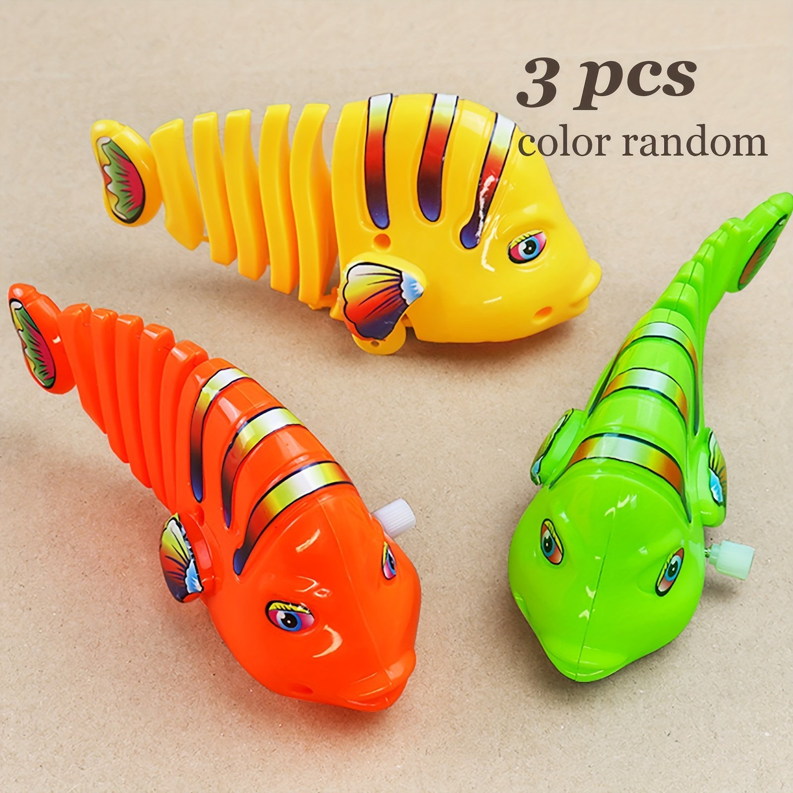 🐟Plastic Interactive Wind-Up Wiggle Cartoon Fish Toys