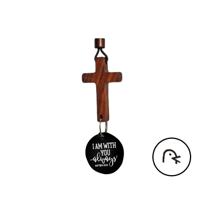💥LAST DAY SALE 50% OFF💥Bible Verse Car Rearview Hanging Cross Ornament