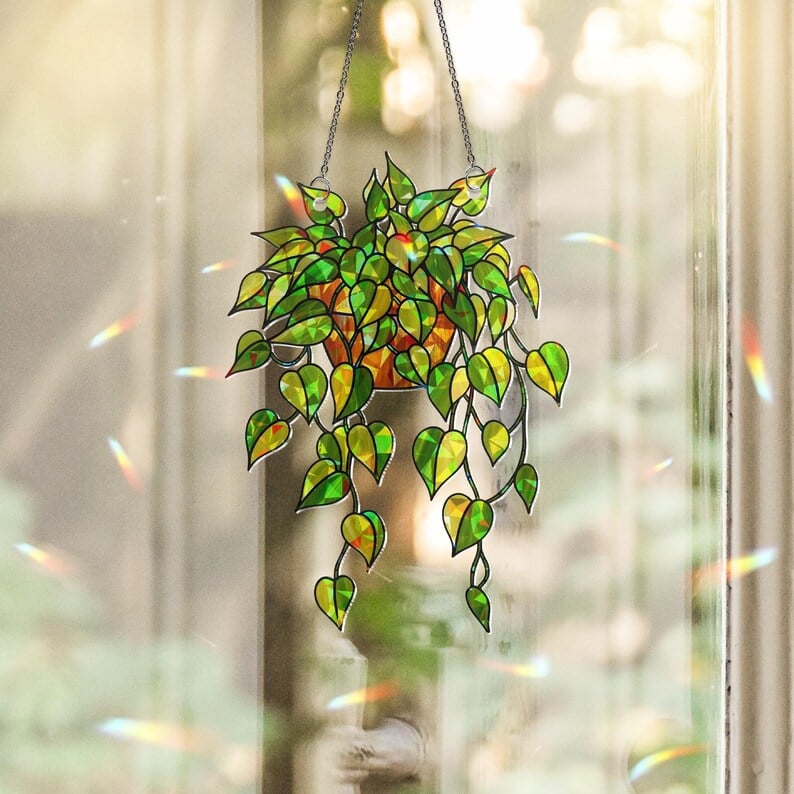 🍁Fall Harvest Sale: 60% OFF! String of Turtles Suncatcher: Greenery Window Decor
