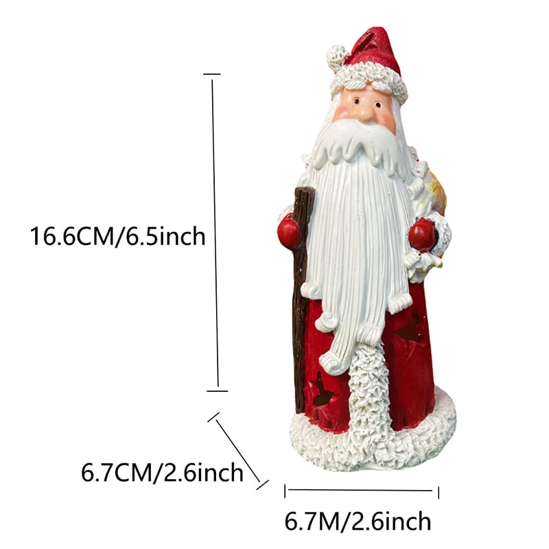 🎄Early Christmas Sale 49% OFF🎅Handmade Resin Santa Claus Figurines With Lighting