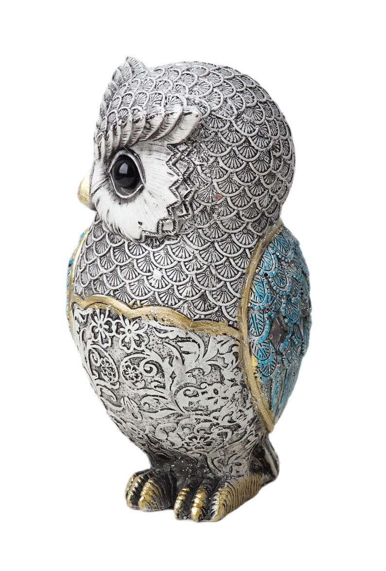 🦉Lucky Embroidered Owl Figurine Statue