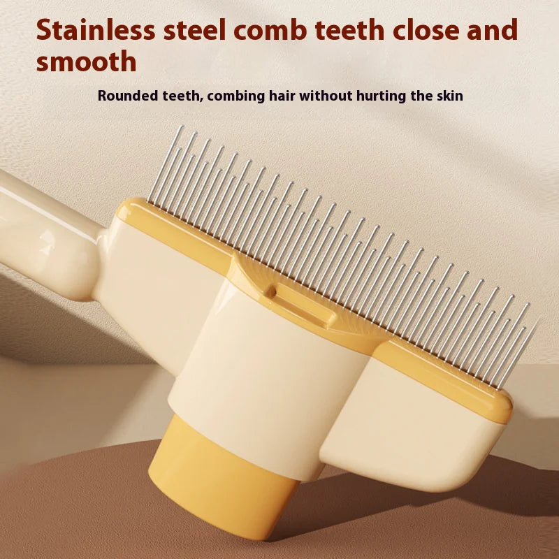 💥LAST DAY SALE 50% OFF💥Self-Cleaning Pet Hair Comb with Release Button