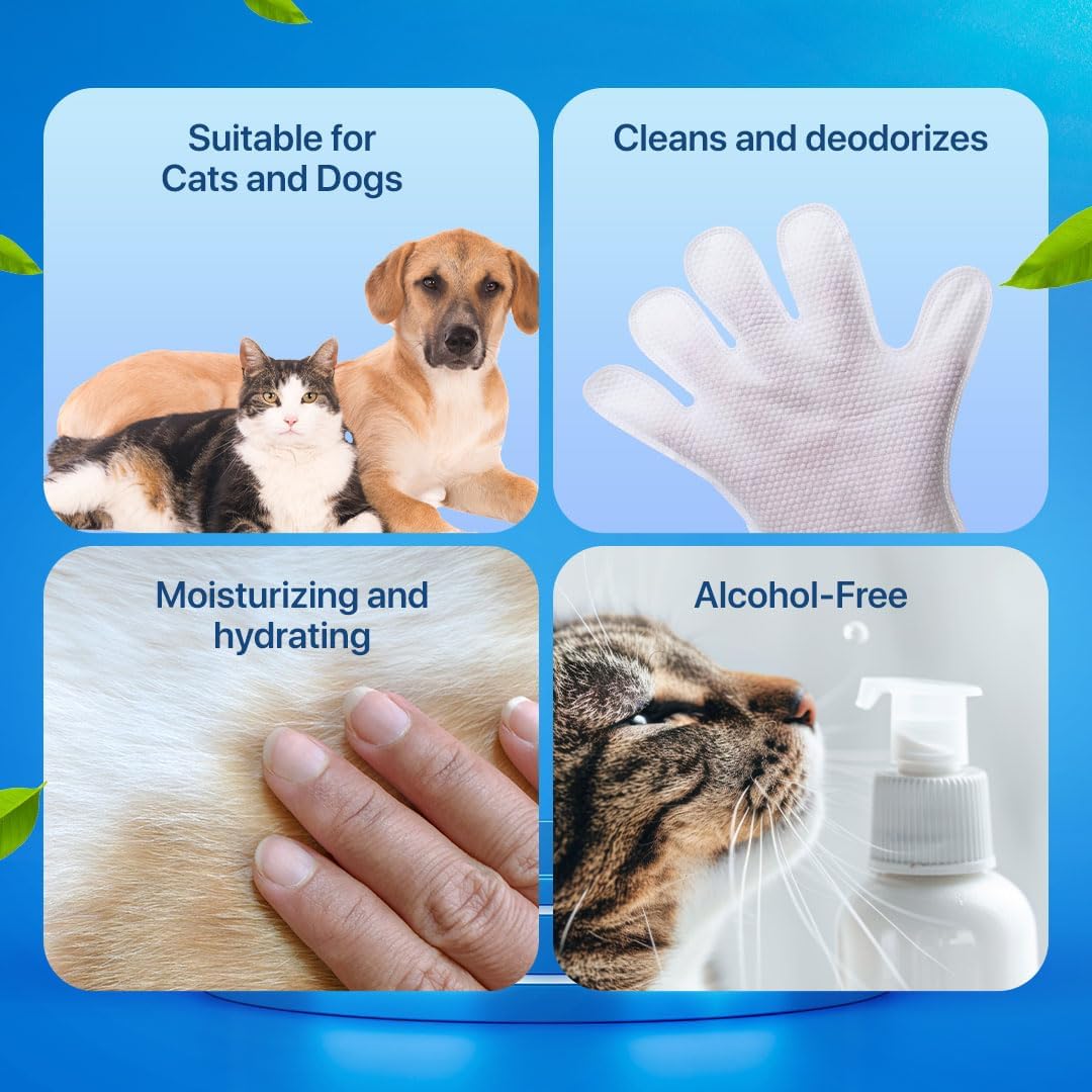 💥LAST DAY SALE 50% OFF💥Odor-Removing Pet Grooming Gloves