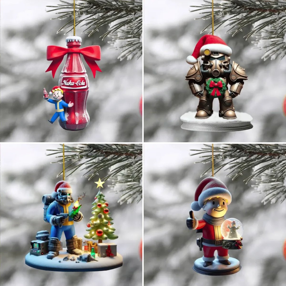 Fallout Christmas Ornaments