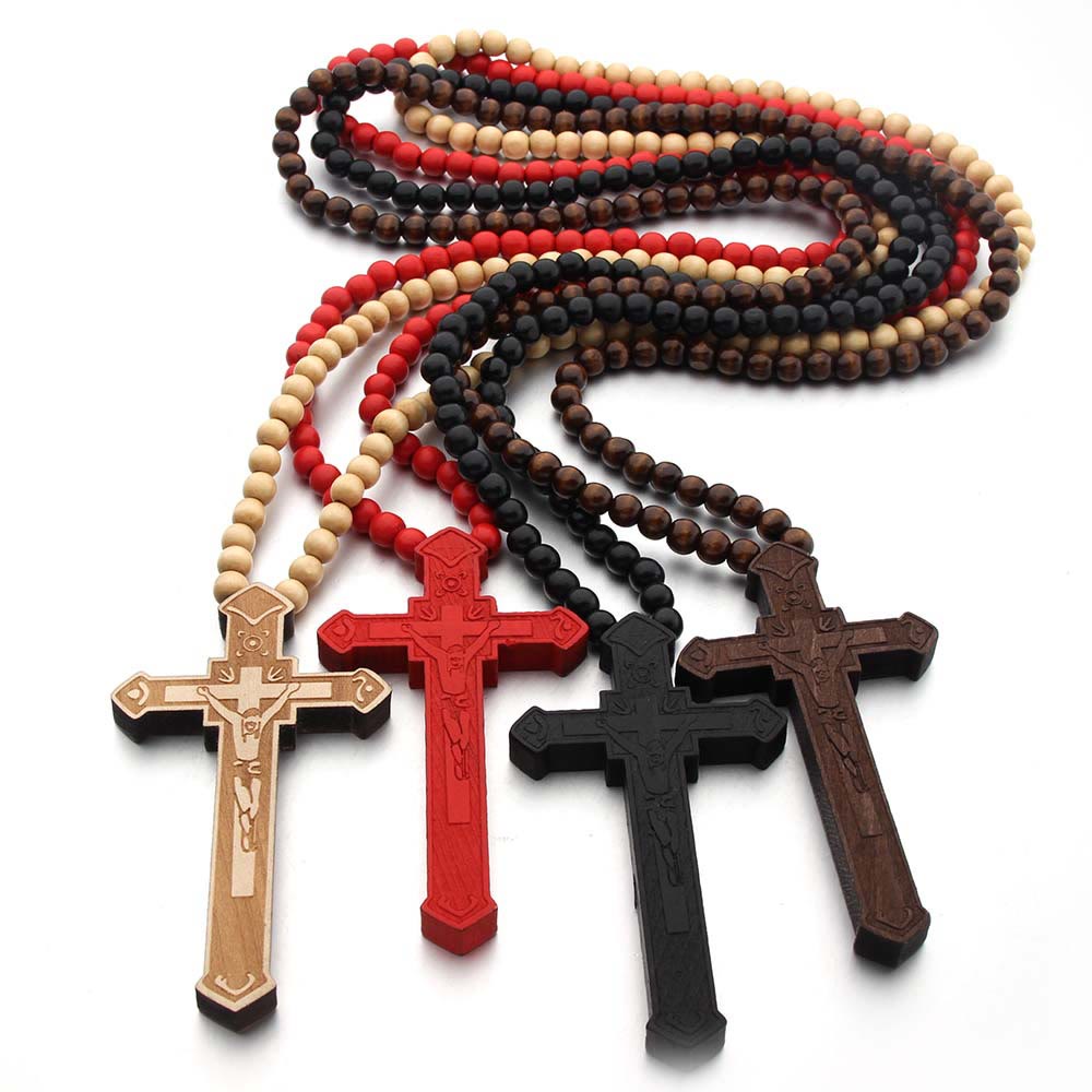 ✝️100% Handmade Jesus Cross Wooden Necklace(𝐉𝐚𝐜𝐤 𝐌𝐢𝐥𝐥𝐞𝐫 𝐇𝐚𝐧𝐝𝐦𝐚𝐝𝐞®)
