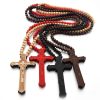 ✝️100% Handmade Jesus Cross Wooden Necklace(𝐉𝐚𝐜𝐤 𝐌𝐢𝐥𝐥𝐞𝐫 𝐇𝐚𝐧𝐝𝐦𝐚𝐝𝐞®)