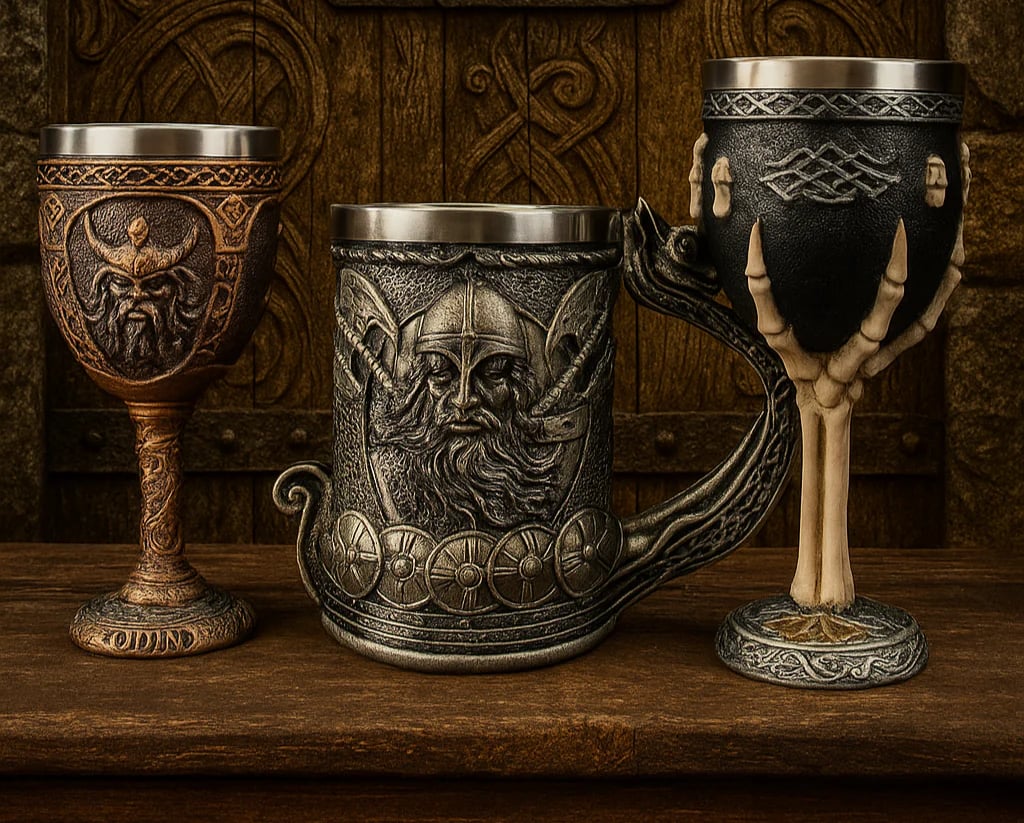 🔥Last Day Promotion 50% OFF🔥Handcrafted Odin Goblets Home Decor