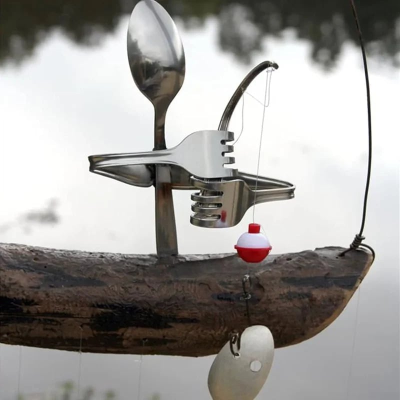 (Last day 49% OFF) ❤️Handmade Fisherman Man Spoon Fish Sculpture Wind Chime