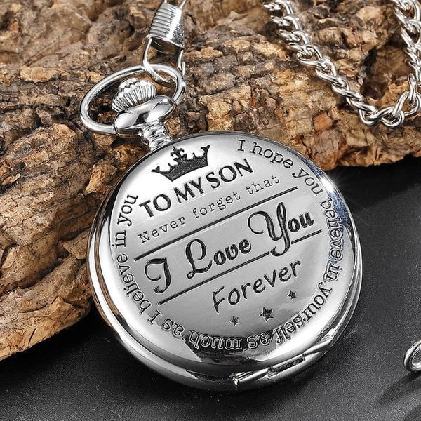 💥LAST DAY SALE 50% OFF💥To My Son Quartz Pocket Chain Watch