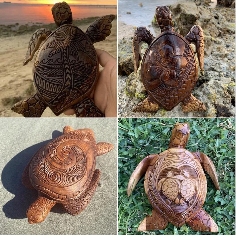 🔥Limited Quantity⏰Hawaiian Turtle Woodcarving🐢