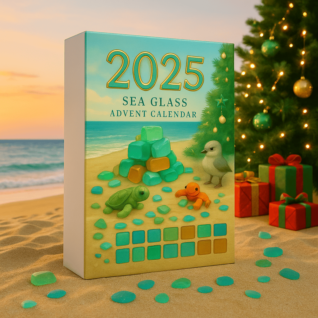 🔥Limited Edition, Only 100 Sets Left! - 🌊Sea Glass Christmas Tree Advent Calendar