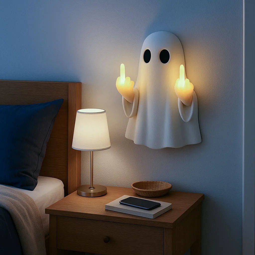🔥Last Day 49% OFF - 👻Ghost Middle-Finger LED Lamp