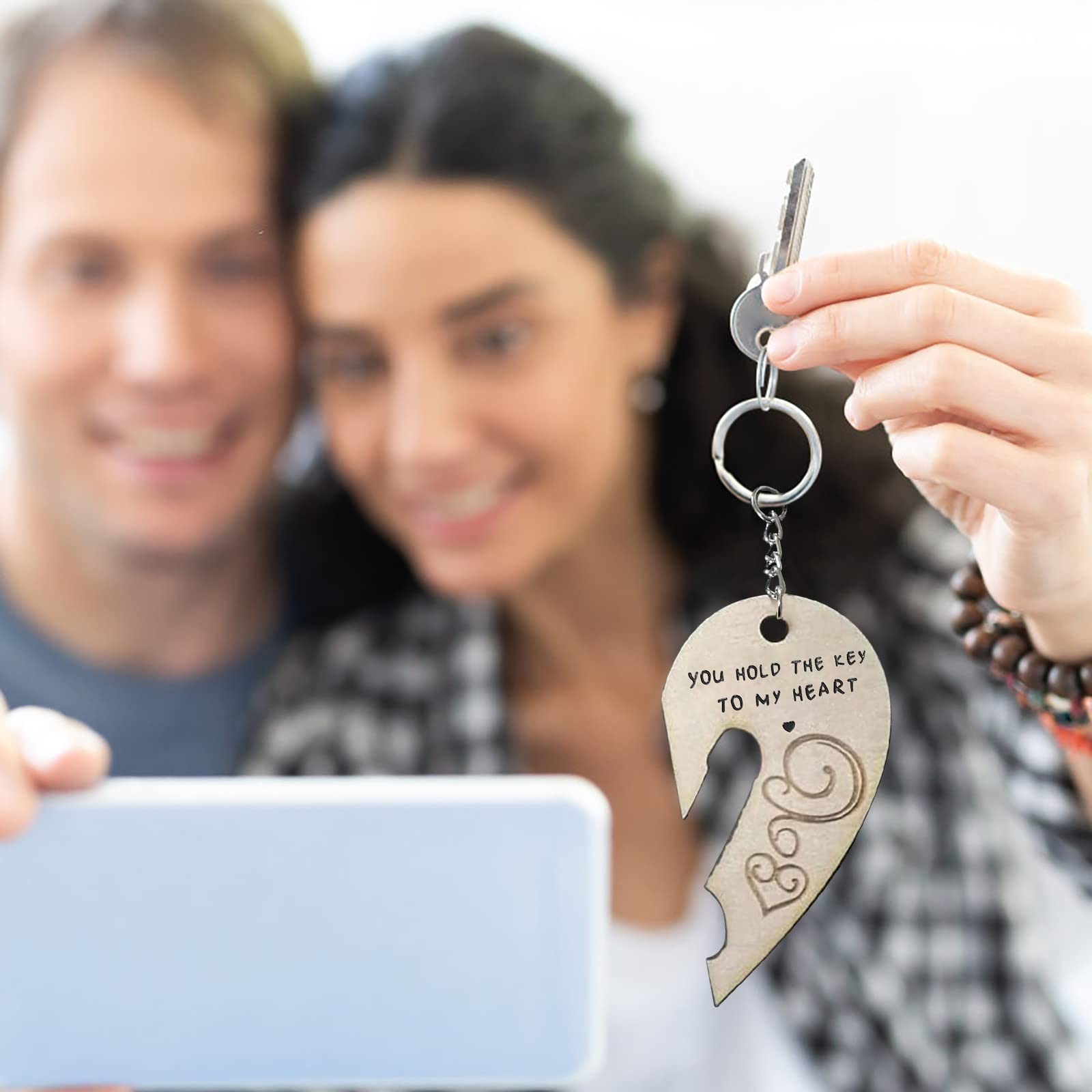 🔥Last Day 70% OFF🔥You Hold The Key to My Heart & Forever Couple Keychain