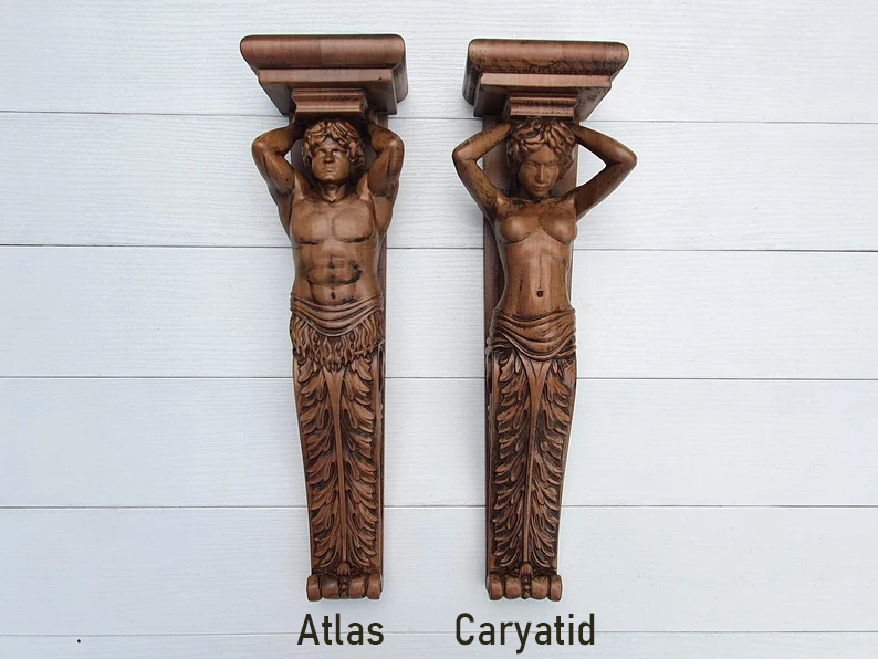 Atlas and Caryatid Corbels