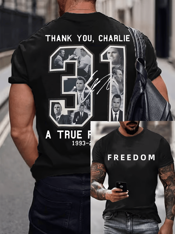 🔥Last Day Promotion 70% OFF🔥Commemorative Freedom 31 Printed T-Shirt⚡️Buy 2 Free Shipping