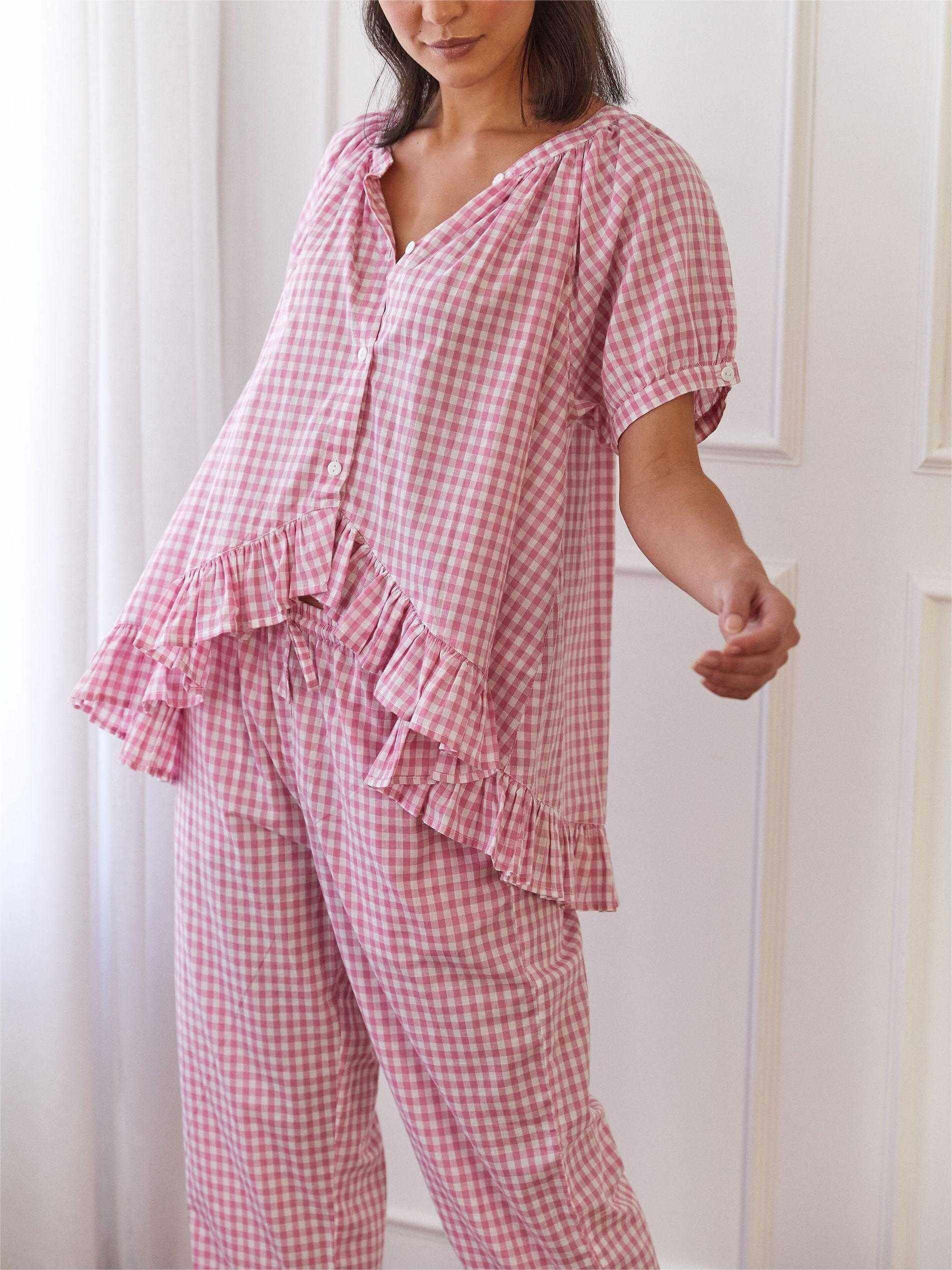 🔥Last Day Promotion 70% OFF🔥Sophie Loose Plaid Pajama Set