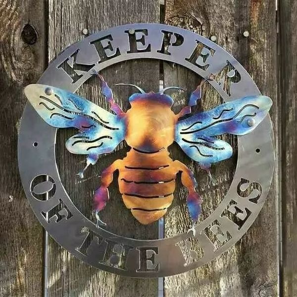 🐝Handmade Keeper of the Bees Metal Art