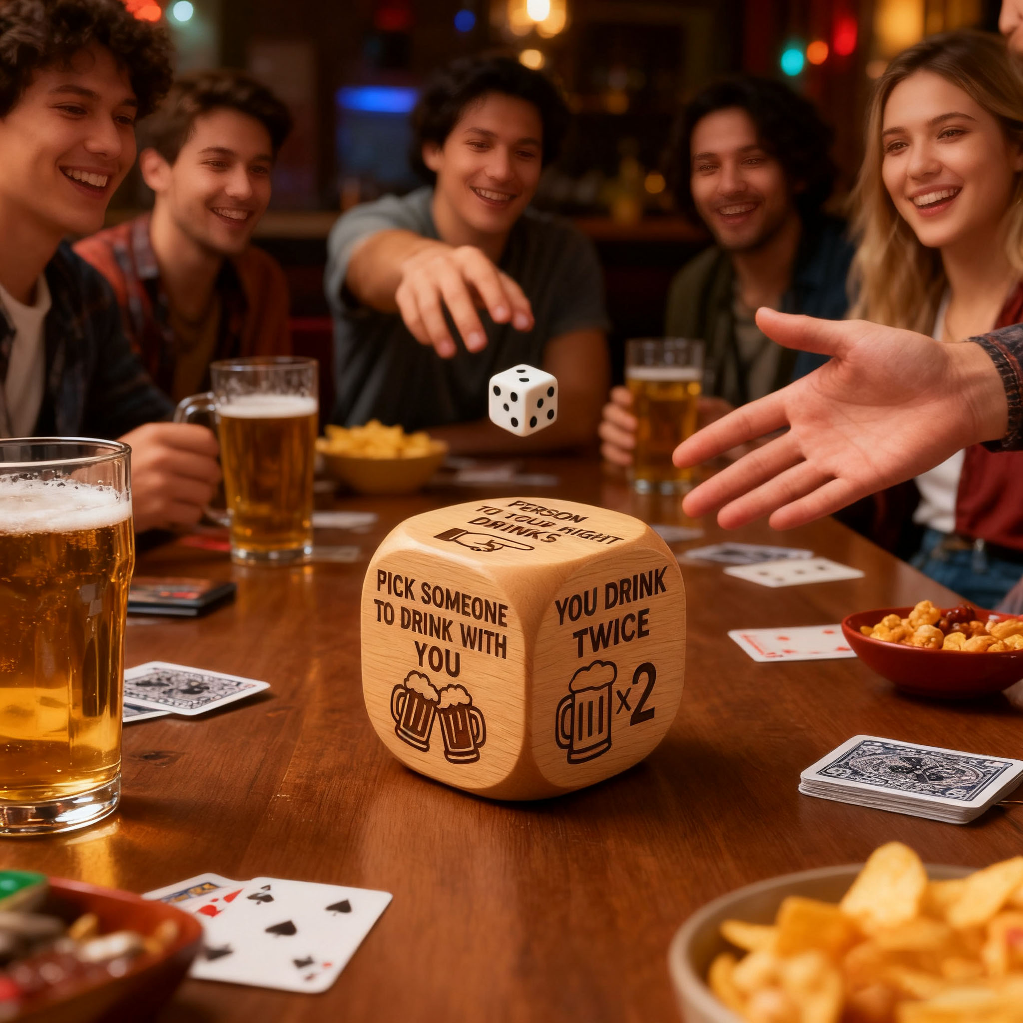 🔥🎄Handmade Wooden Patchwork Decision Dice