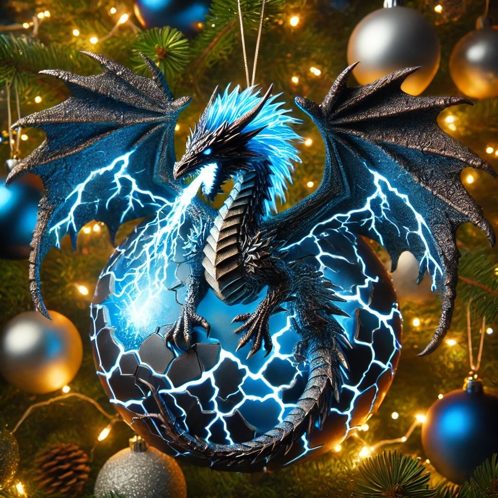 💥Christmas Sale 49% OFF -  🐉Elemental Dragon Christmas Ornament🎄