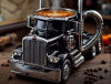 Handcrafted Truck-Shaped Coffee Mug Resin Decoration