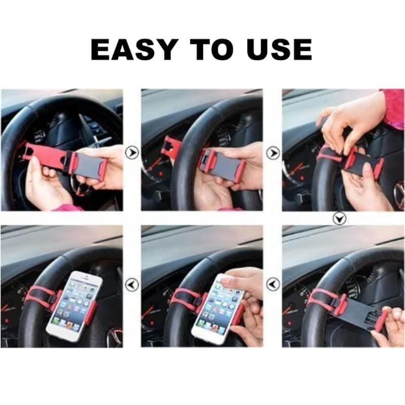 🎁TikTok Last Day Promotion -70% OFF🔥Steering Wheel Phone Holder