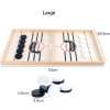 Two-Player Wooden Ice Hockey Battle Parent-Child Interactive Tabletop Game