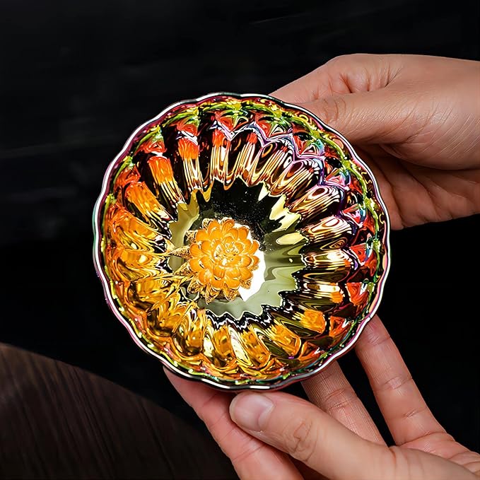 🔥Limited Edition - Handmade Gold Lotus/Peacock/Dragon Tea Cups