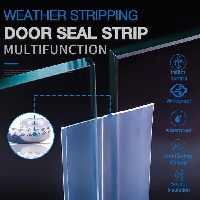 (SALE 49% OFF) Weather Stripping Door Seal Strip (3-Pack/49FT)