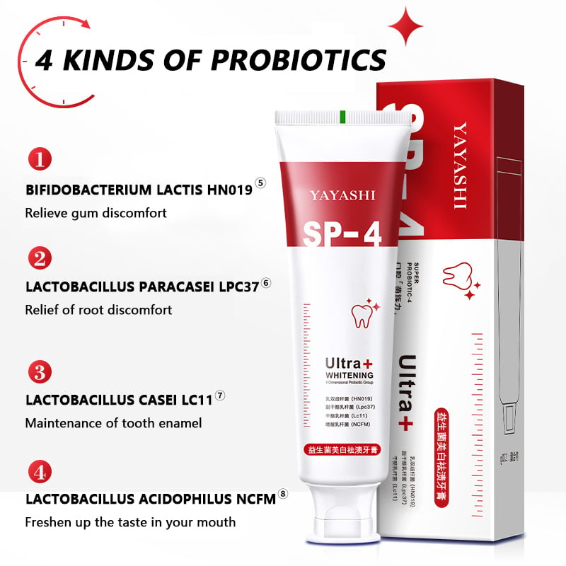 🔥Limited Time Sale 50% OFF🔥YAYASHI SP-4TM Probiotic Whitening Toothpaste