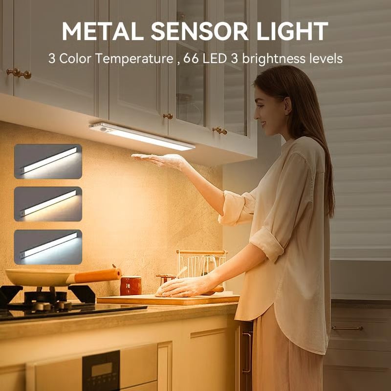 🎁TikTok Last Day Sale - 70% OFF🎉66LED Rechargeable Motion Sensor Under Cabinet Lights
