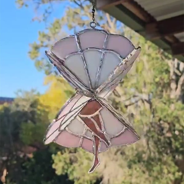 🎁TikTok Last Day Sale - 70% OFF💃Dancing Lady Stained Glass Spinner