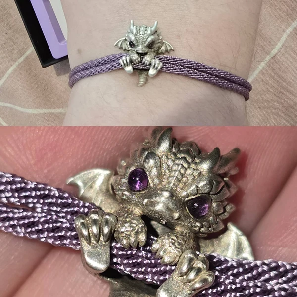 🐲🎁Cute Silver Dragon Bracelet