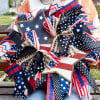 🏵100% Handmade American Patriotic Star Wreath(Mariana Smith Handmade®)