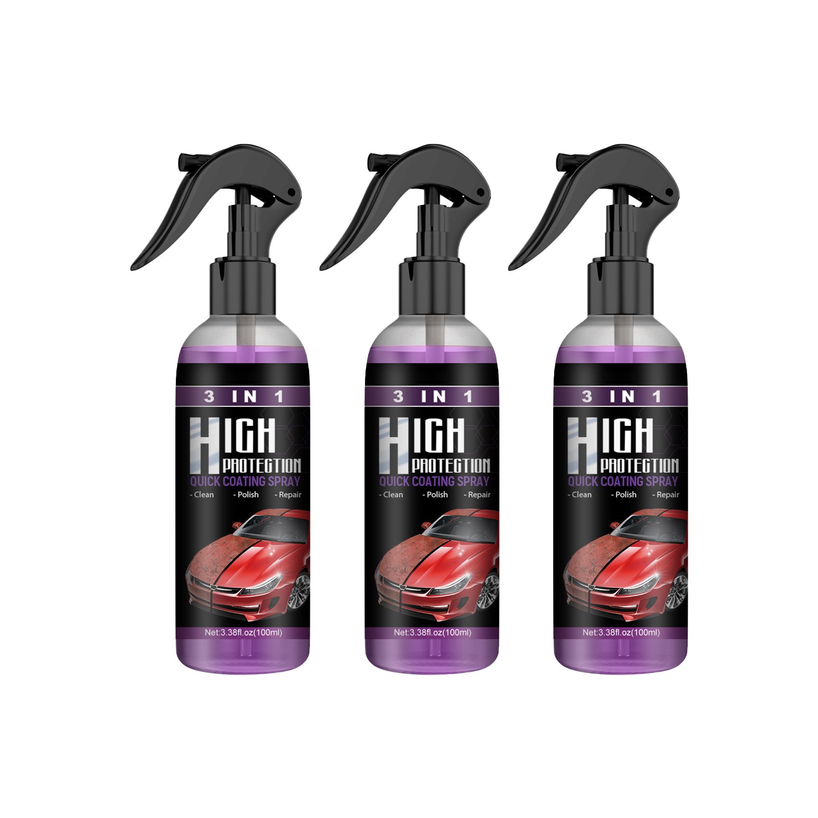 🔥Last Day Promotion 48% OFF-🎁-3 in 1 Ceramic Car Coating Spray (Buy 2 get 1 free)