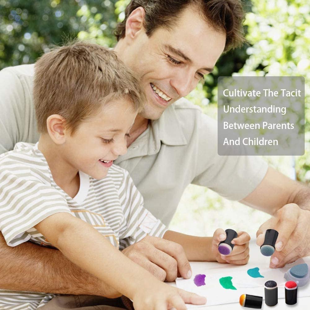 (🎅EARLY CHRISTMAS SALE-49% OFF) DIY sponge finger painting kit 💖 BUY 2 GET FREE SHIPPING