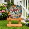 🎄TikTok Christmas Sale -70% OFF✨Welcome to My Happy Place – Metal Wall Sign