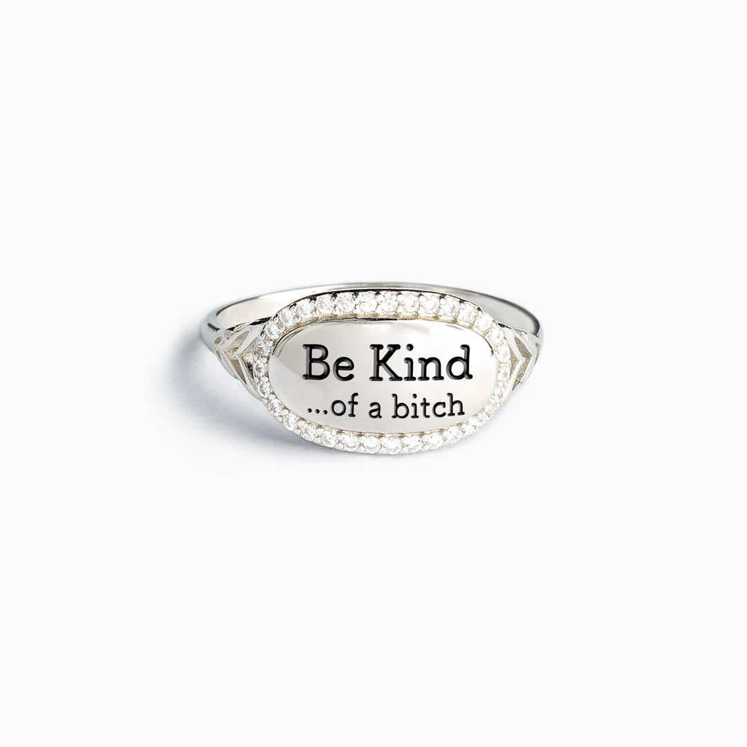 💓2024-New Year Hot Sale🎁 BE KIND...OF A BI♥CH Signature Ring